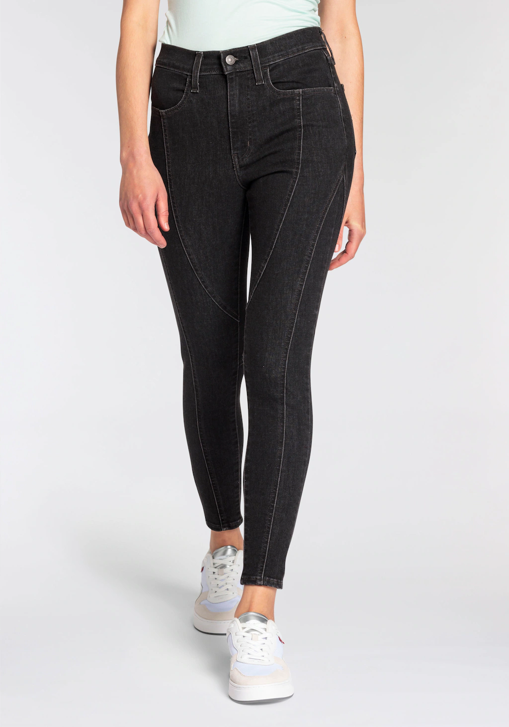 Levis Skinny-fit-Jeans "720 ZIP FRONT", Biker- Look günstig online kaufen