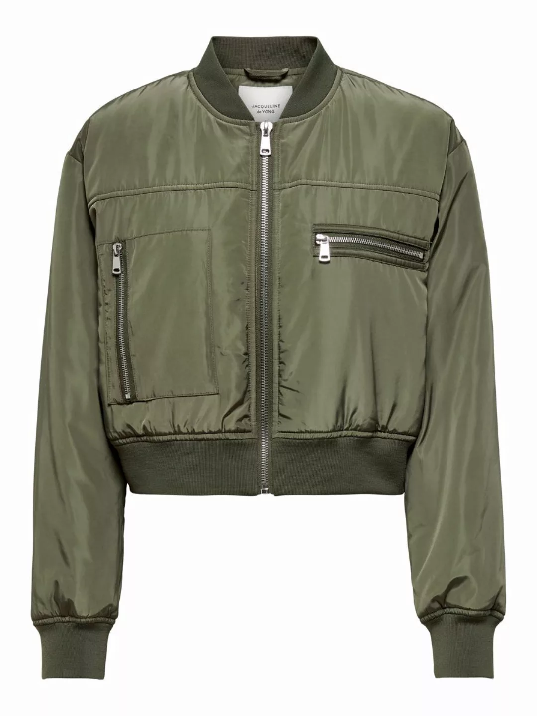 ONLY Cropped Fit Bomberjacke Jacke Damen Grün günstig online kaufen