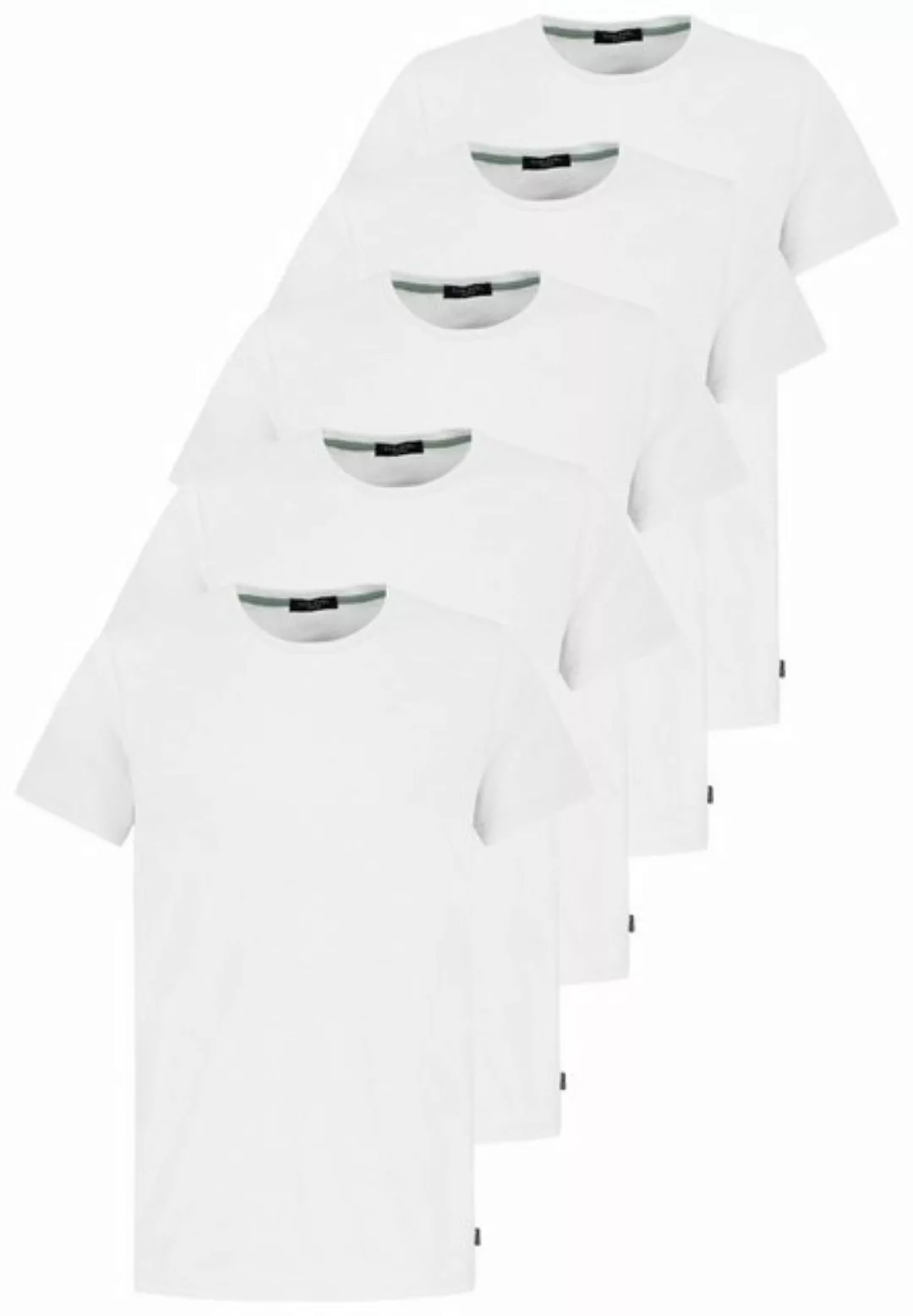 SUBLEVEL T-Shirt 5er Pack Rundhals T-Shirts Kurzarm Baumwolle (5-tlg) Basic günstig online kaufen