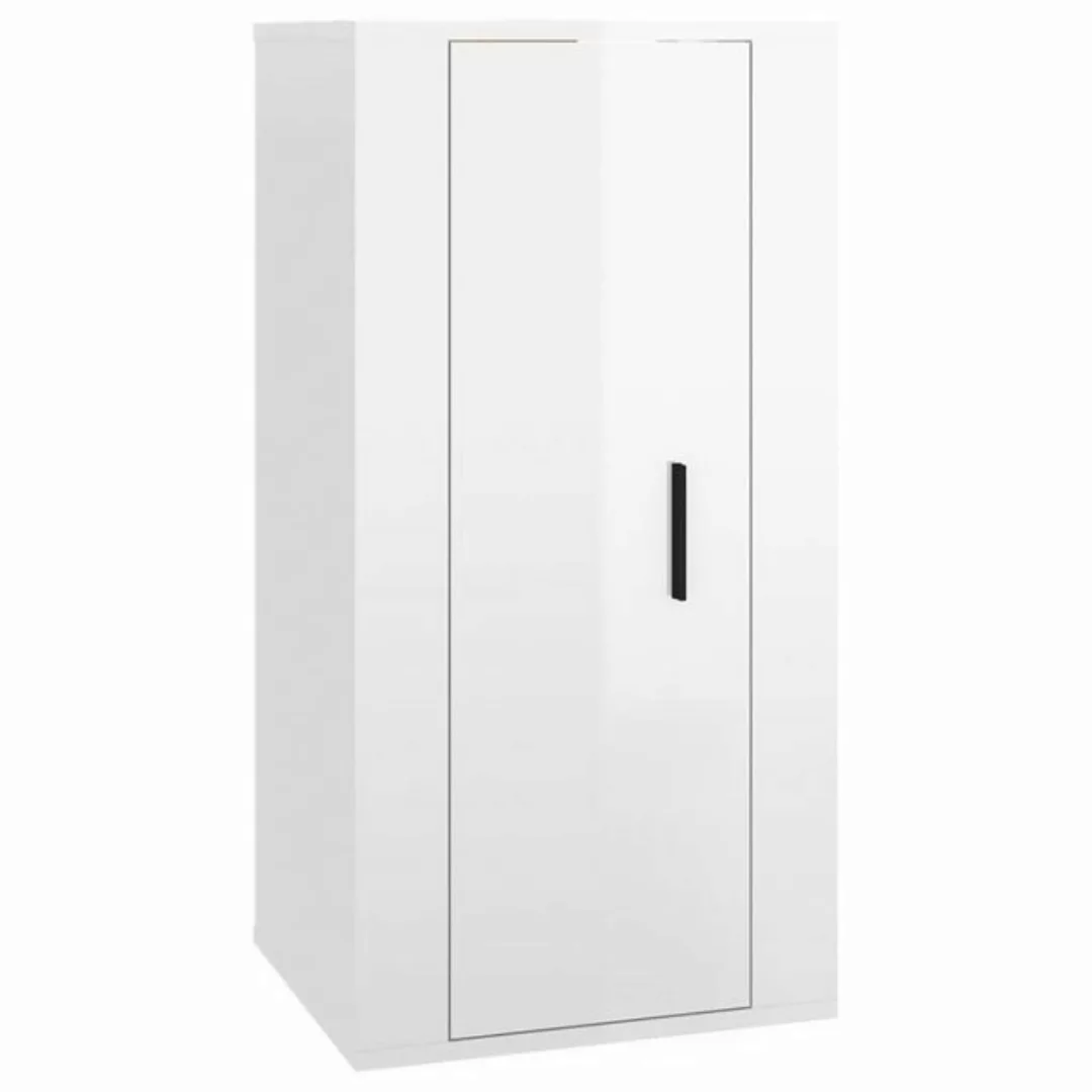 furnicato TV-Schrank TV-Wandschrank Hochglanz-Weiß 40x34,5x80 cm (1-St) günstig online kaufen