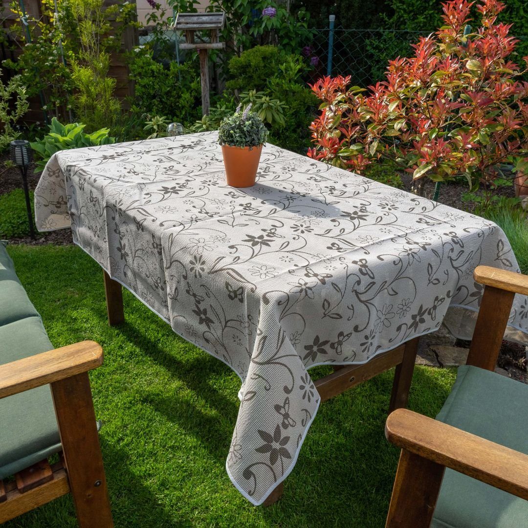 laro Tischdecke Gartentischdecke Wetterfest Rutschfest Eckig günstig online kaufen