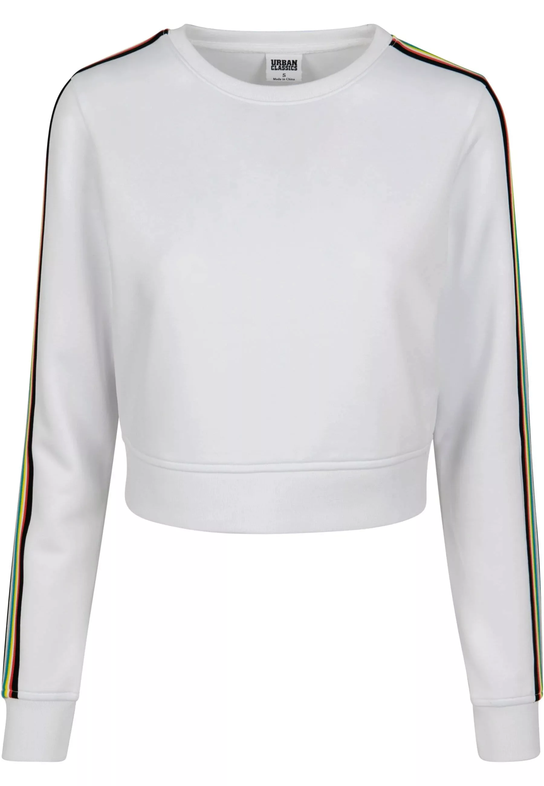 URBAN CLASSICS Sweatshirt "Urban Classics Damen Ladies Multicolor Taped Sle günstig online kaufen