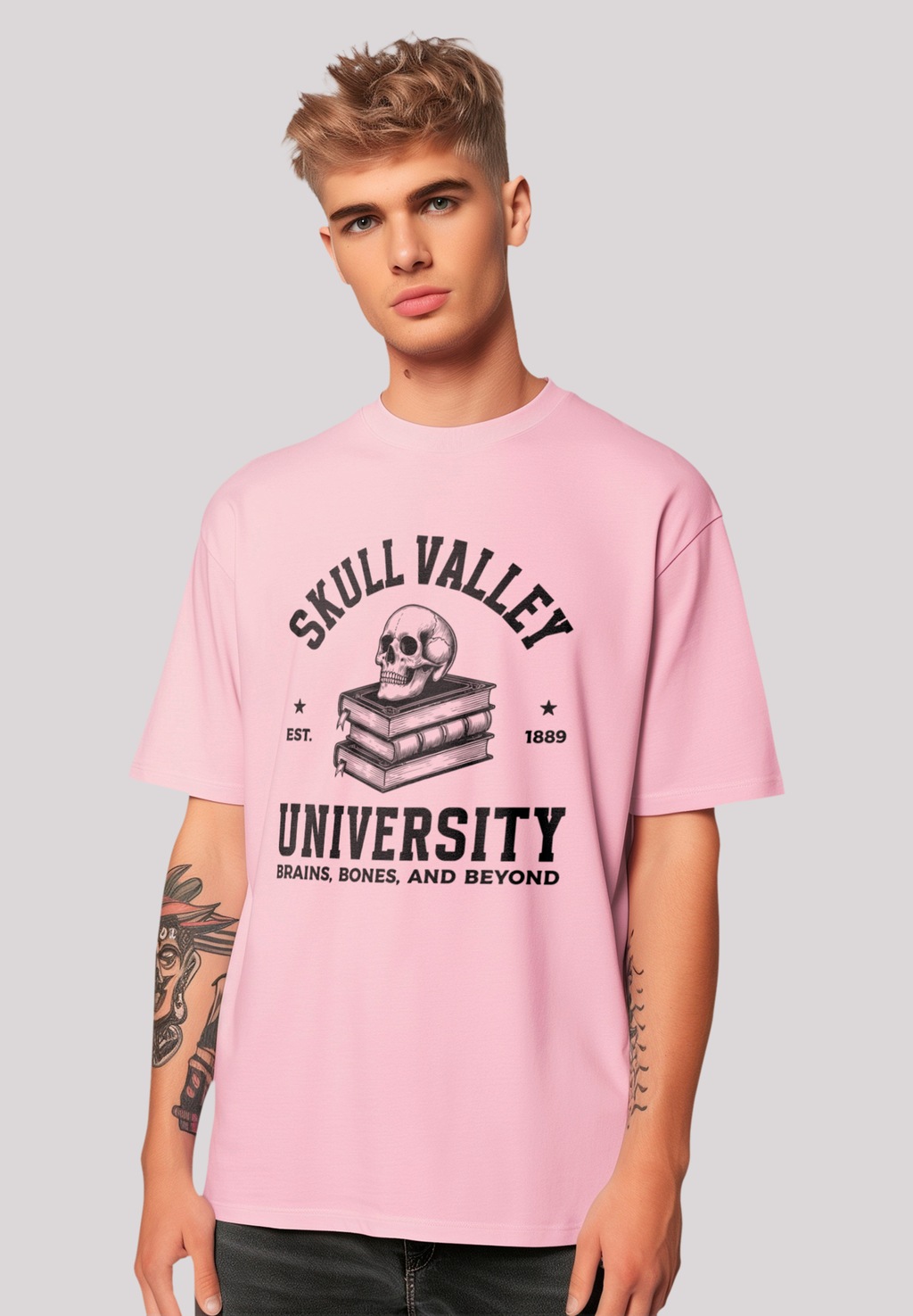 F4NT4STIC T-Shirt "Halloween University skull valley", Premium Qualität, Un günstig online kaufen