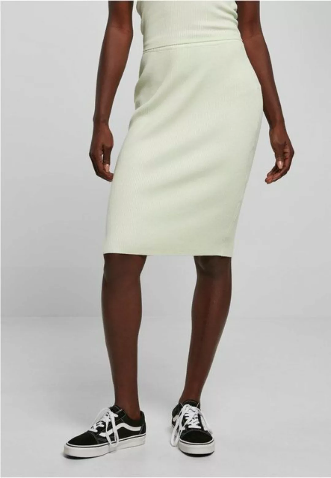 URBAN CLASSICS Jerseyrock "Damen Ladies Rib Knit Midi Skirt", (1 tlg.) günstig online kaufen