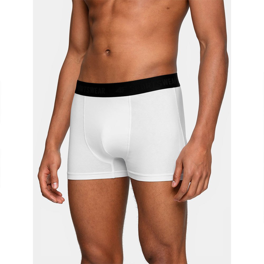 4f Boxer M White / Middle Grey Melange günstig online kaufen