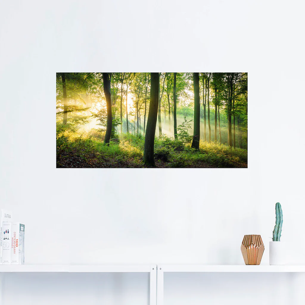 Artland Wandbild »Herbst im Wald II«, Waldbilder, (1 St.), als Alubild, Out günstig online kaufen