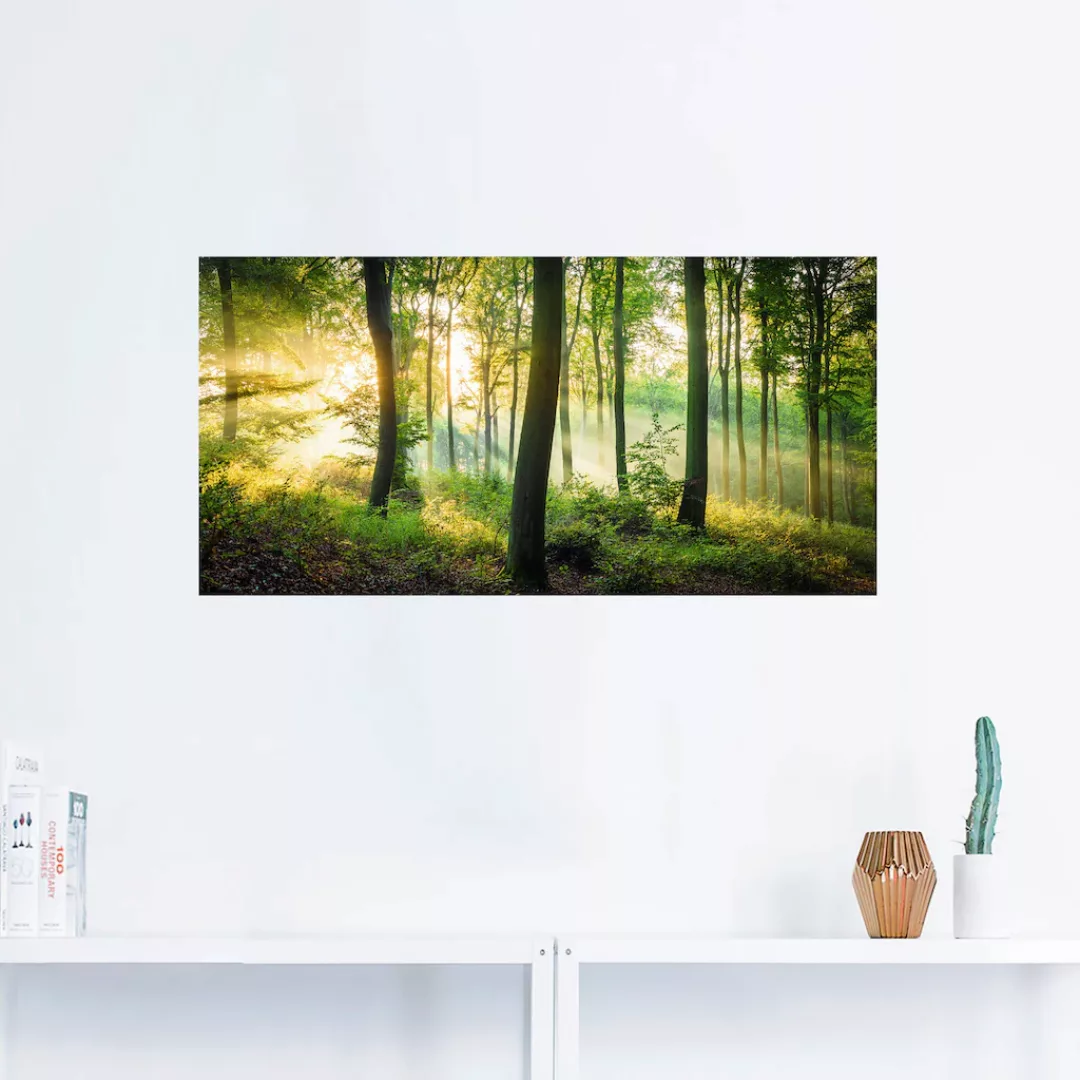 Artland Wandbild "Herbst im Wald II", Waldbilder, (1 St.), als Alubild, Out günstig online kaufen