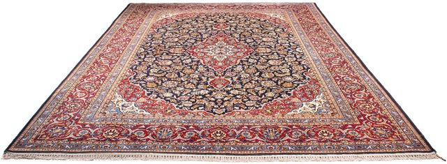 morgenland Orientteppich »Perser - Keshan - 362 x 267 cm - dunkelblau«, rec günstig online kaufen