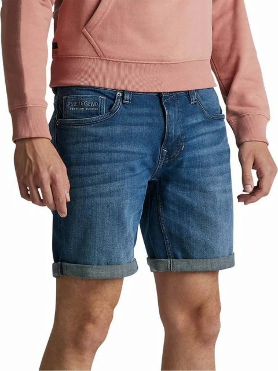 PME Legend Herren Jeans Short NIGHTFLIGHT - Regular Fit - Blau - Dark Used günstig online kaufen