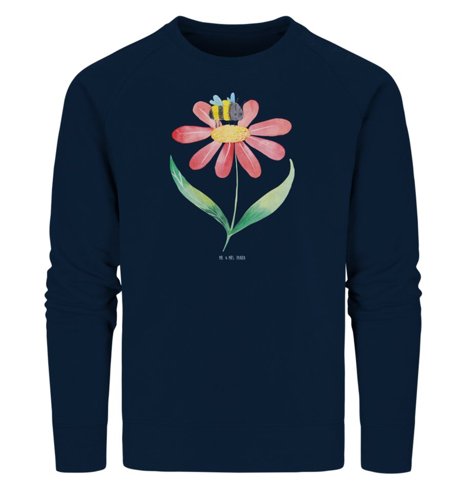 Mr. & Mrs. Panda Longpullover Größe S Hummel Blume - French Navy - Geschenk günstig online kaufen