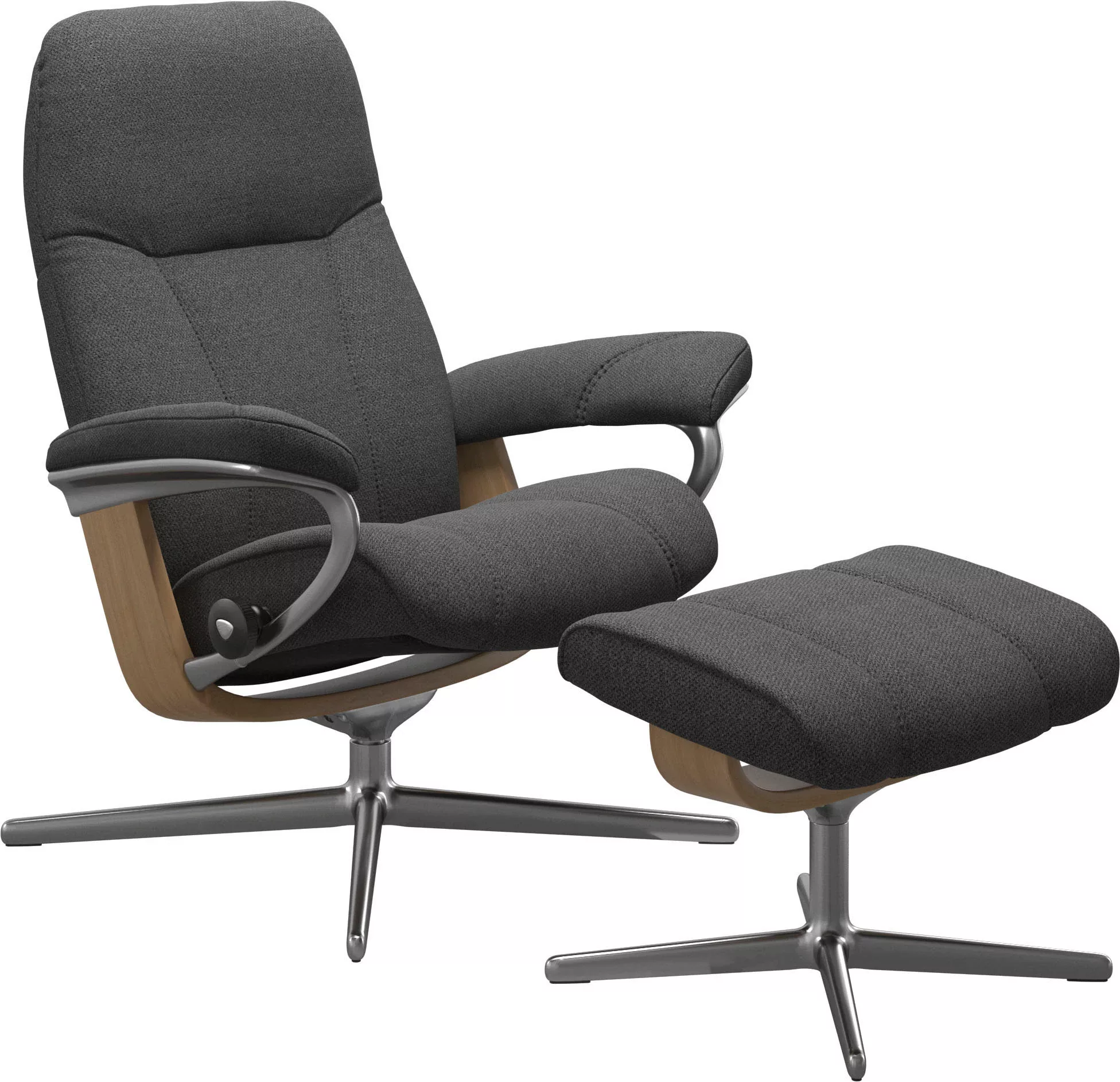 Stressless Relaxsessel "Consul", mit Cross Base, Größe S, M & L, Holzakzent günstig online kaufen