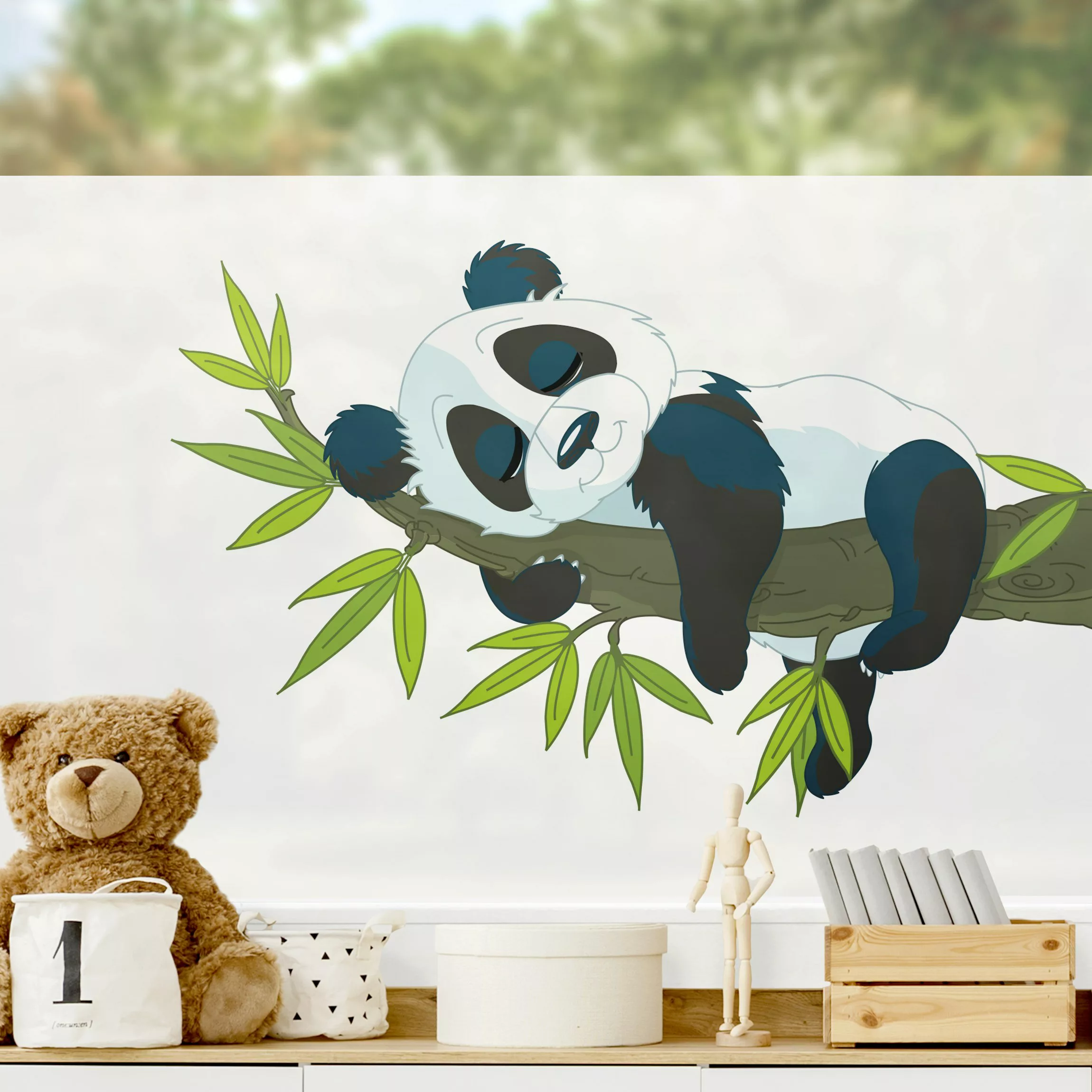 Fensterfolie Schlafender Panda günstig online kaufen