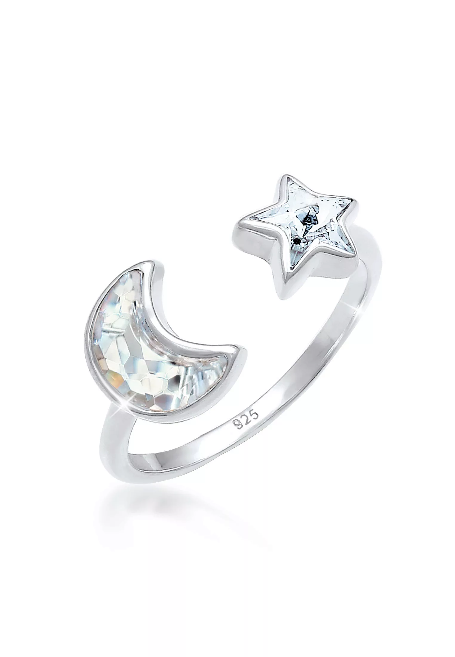 Elli Fingerring "Astro Kristalle 925 Silber vergoldet" günstig online kaufen