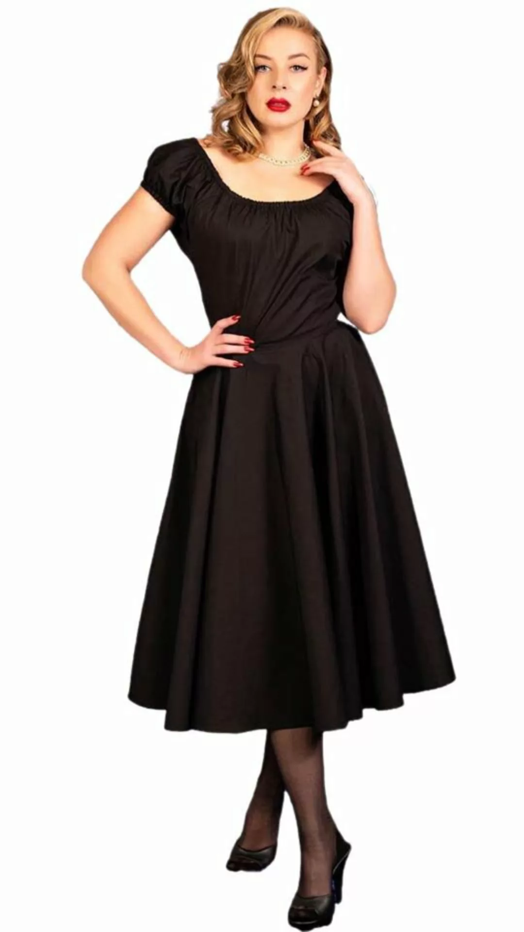 1950s Black Bardot Dress günstig online kaufen