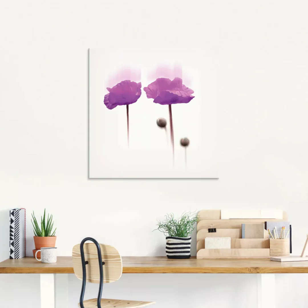 Artland Glasbild »Blüte abstrakt II«, Blumen, (1 St.) günstig online kaufen
