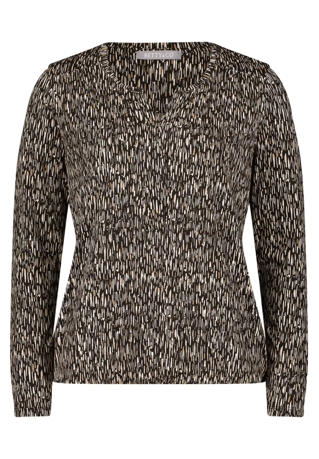 Betty&Co Kurzarmshirt "Betty & Co Damen Blusenshirt mit Gummizug", (1 tlg.) günstig online kaufen