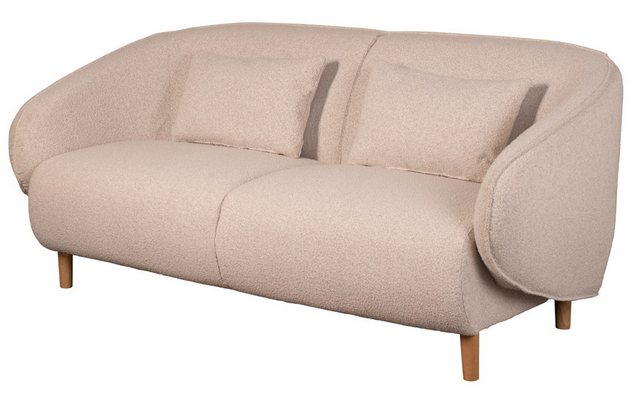 bene living Sofa Alezio inkl. Knuffelkissen - Dreisitzer - Polyester - beig günstig online kaufen