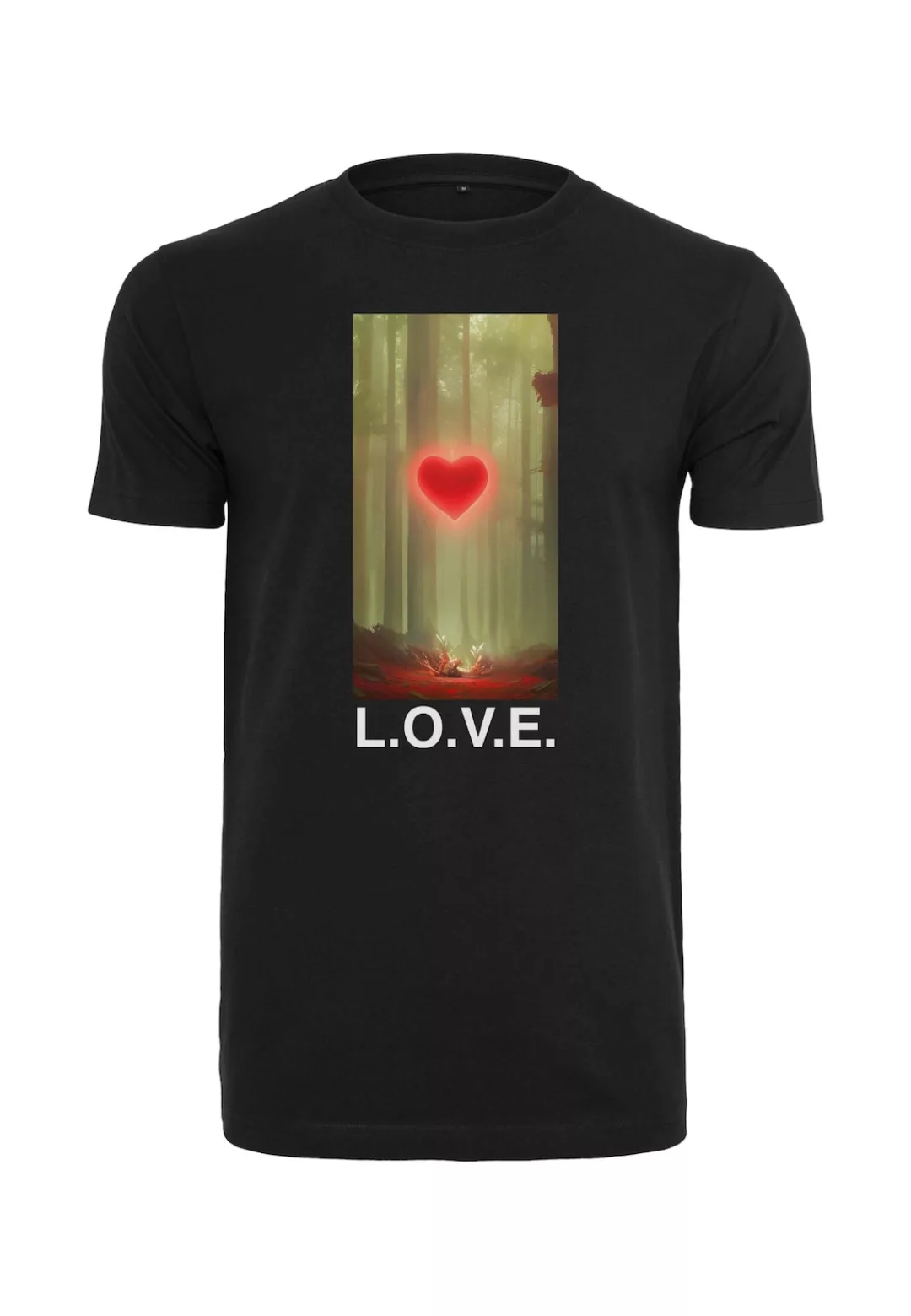 MisterTee T-Shirt "MisterTee Herren Wood Love Tee" günstig online kaufen