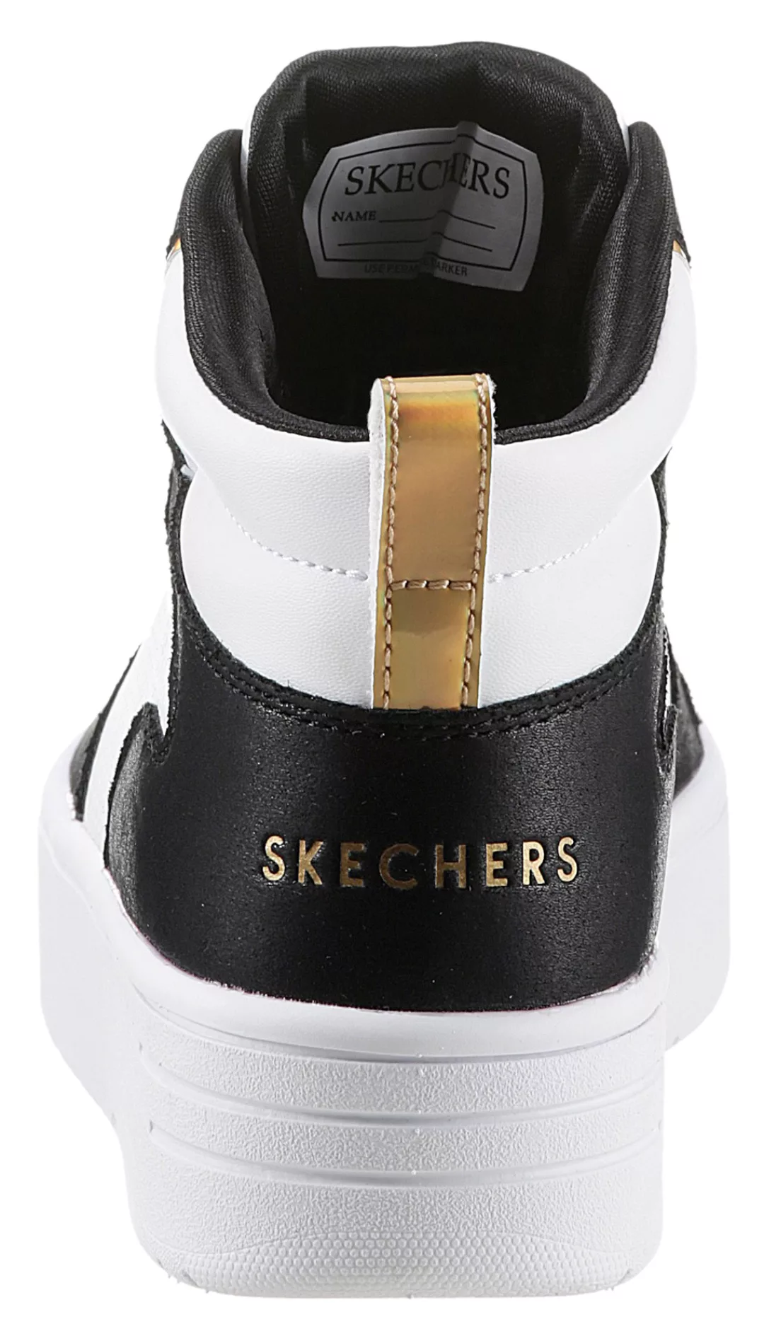 Skechers Kids Sneaker "COURT HIGH-SHINE KICKS", im Kontrastlook günstig online kaufen