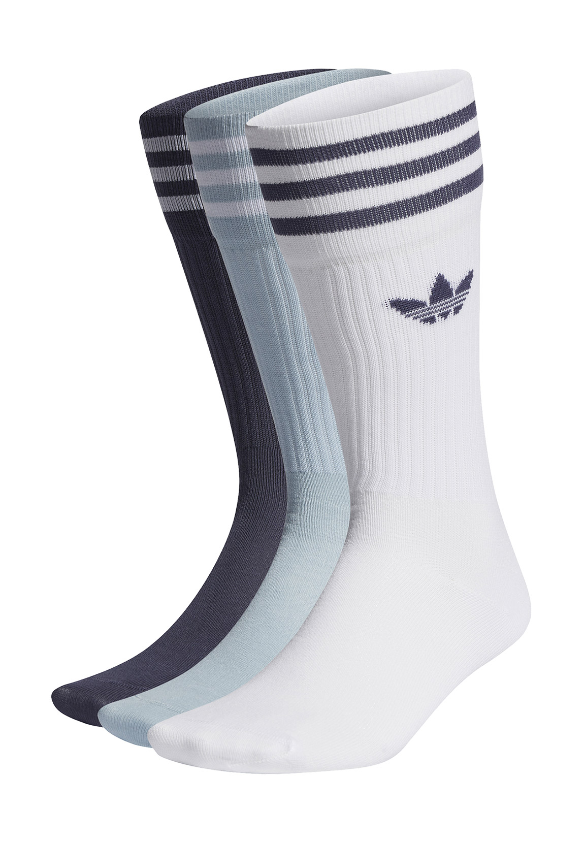 Adidas Originals Solid Crew Socken EU 43-46 White / Magic Grey / Shadow Nav günstig online kaufen