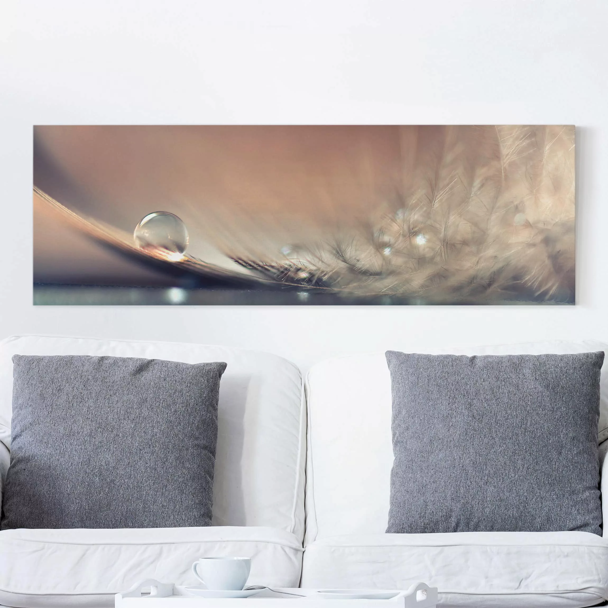 Leinwandbild - Panorama Story of a Waterdrop günstig online kaufen