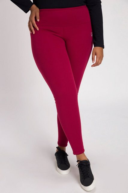 Ulla Popken Lederimitathose Leggings Webfellfutter extrawarm High Waist günstig online kaufen