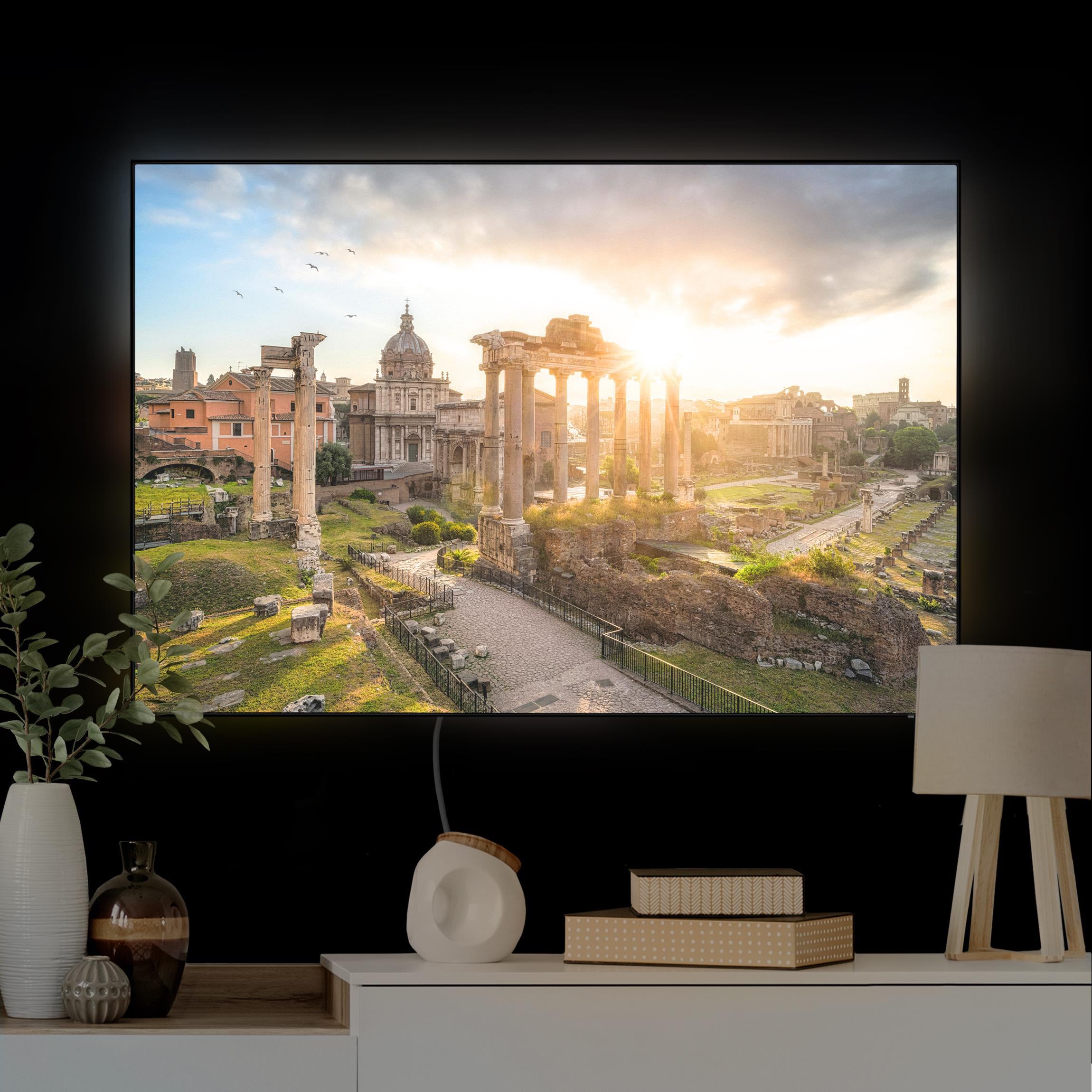 LED-Wechselbild Forum Romanum bei Sonnenaufgang günstig online kaufen