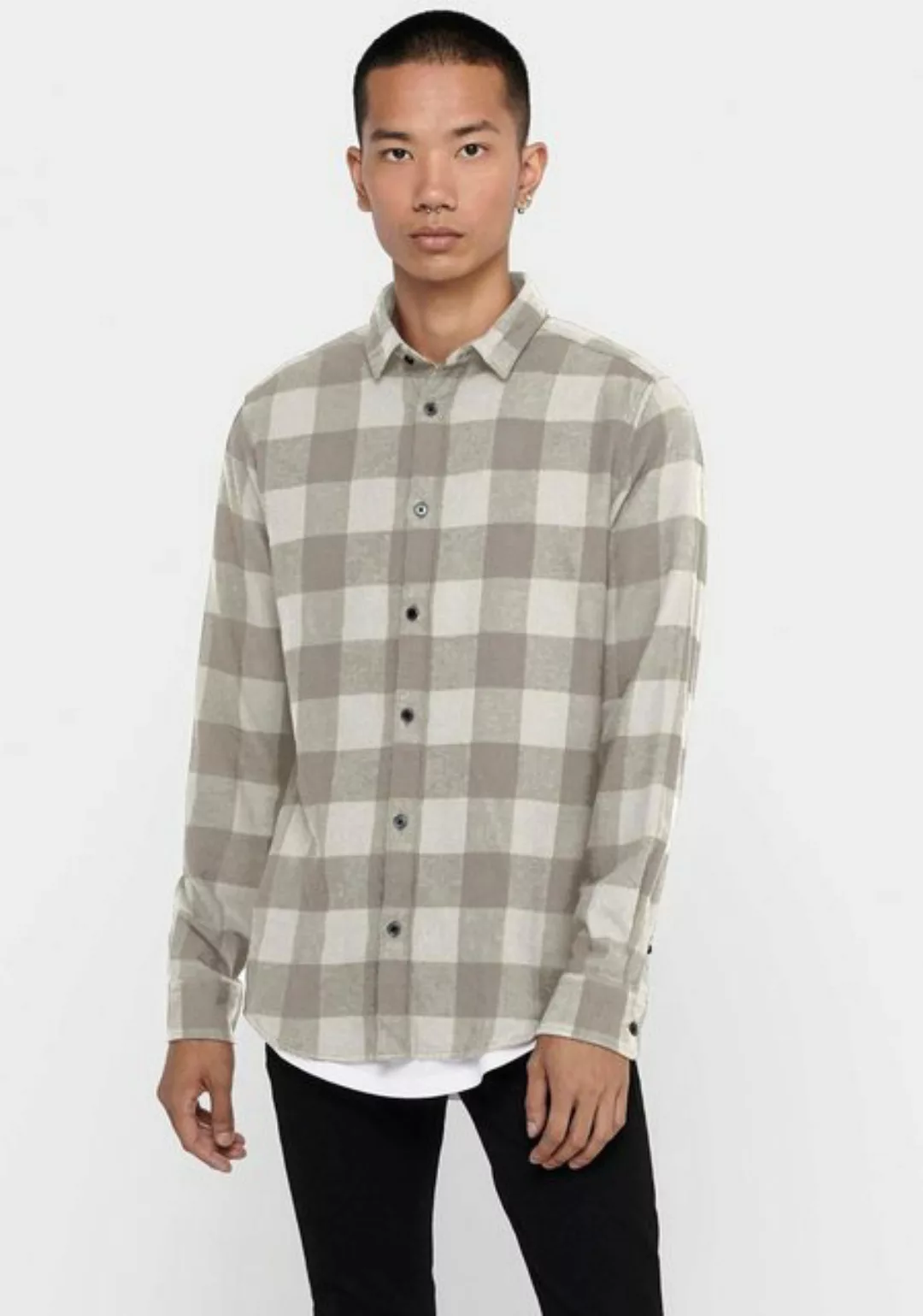 Only & Sons Herren Freizeithemd ONSGUDMUND LS CHECKED SHIRT günstig online kaufen