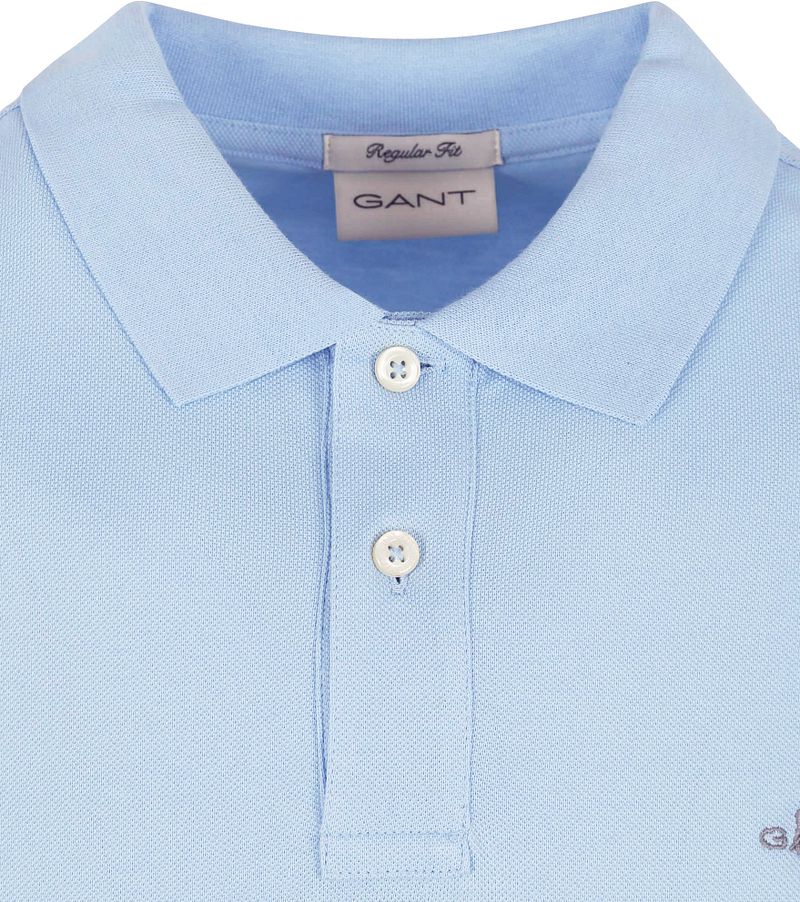 Gant Shield Piqué Poloshirt Fresh Blue - Größe 3XL günstig online kaufen