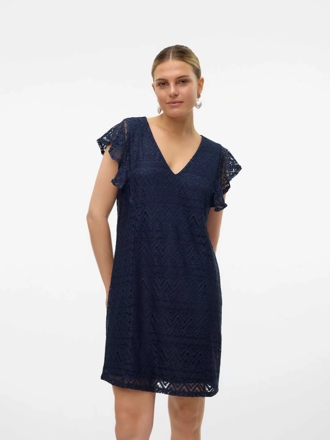 Vero Moda Minikleid "VMMAYA SHORT FRILL DRESS JRS SPE" günstig online kaufen