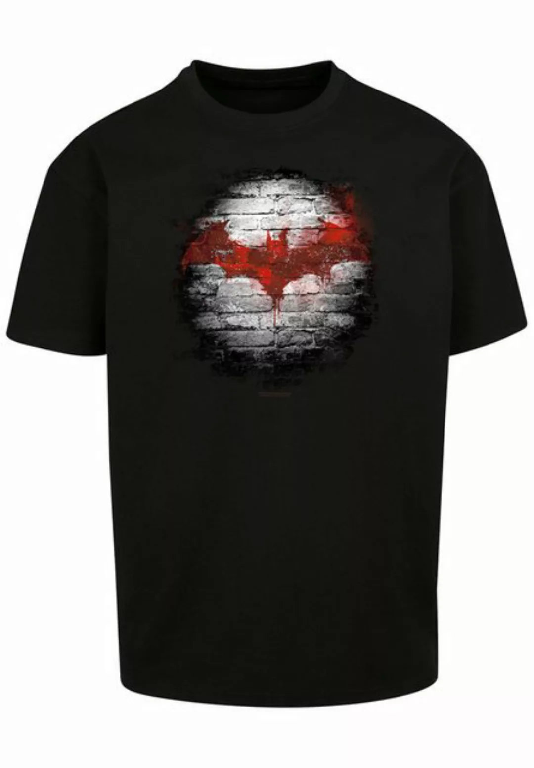 F4NT4STIC Kurzarmshirt F4NT4STIC Herren Batman Logo Wall with Heavy Oversiz günstig online kaufen