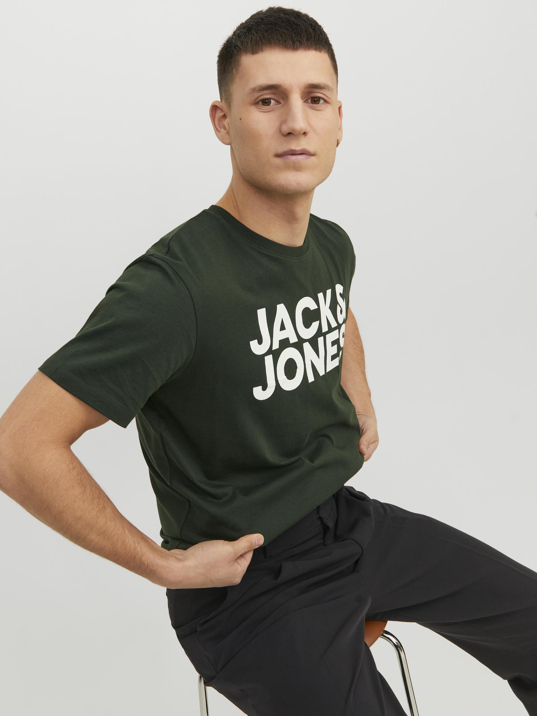 Jack & Jones Rundhalsshirt JJECORP LOGO TEE SS mit Logo Print günstig online kaufen