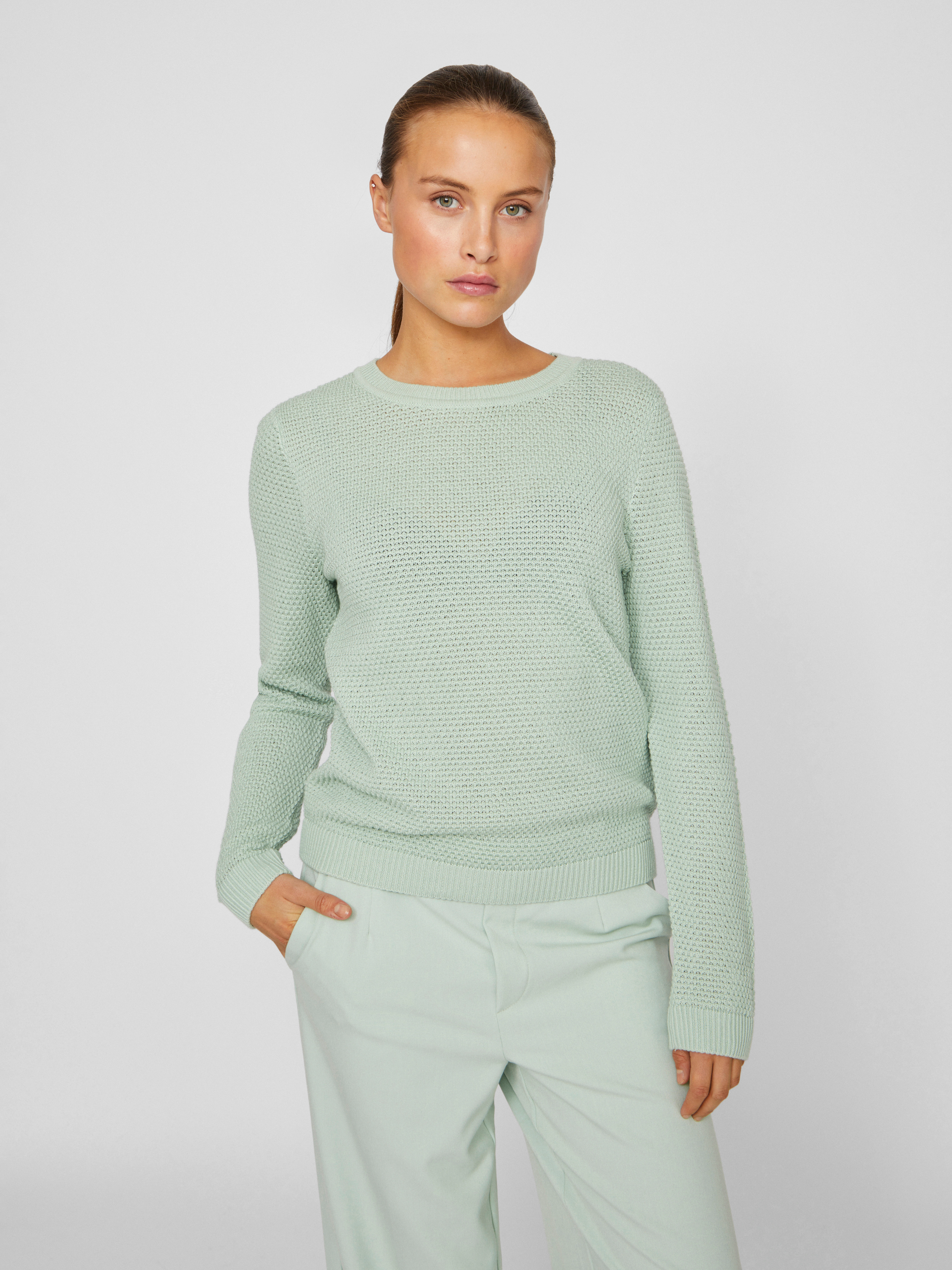 Vila Rundhalspullover VIDALO O-NECK L/S KNIT TOP- NOOS günstig online kaufen