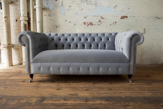 Xlmoebel Sofa 2-Sitzer-Sofa aus Samt im Chesterfield-Stil, Designer-Couch m günstig online kaufen