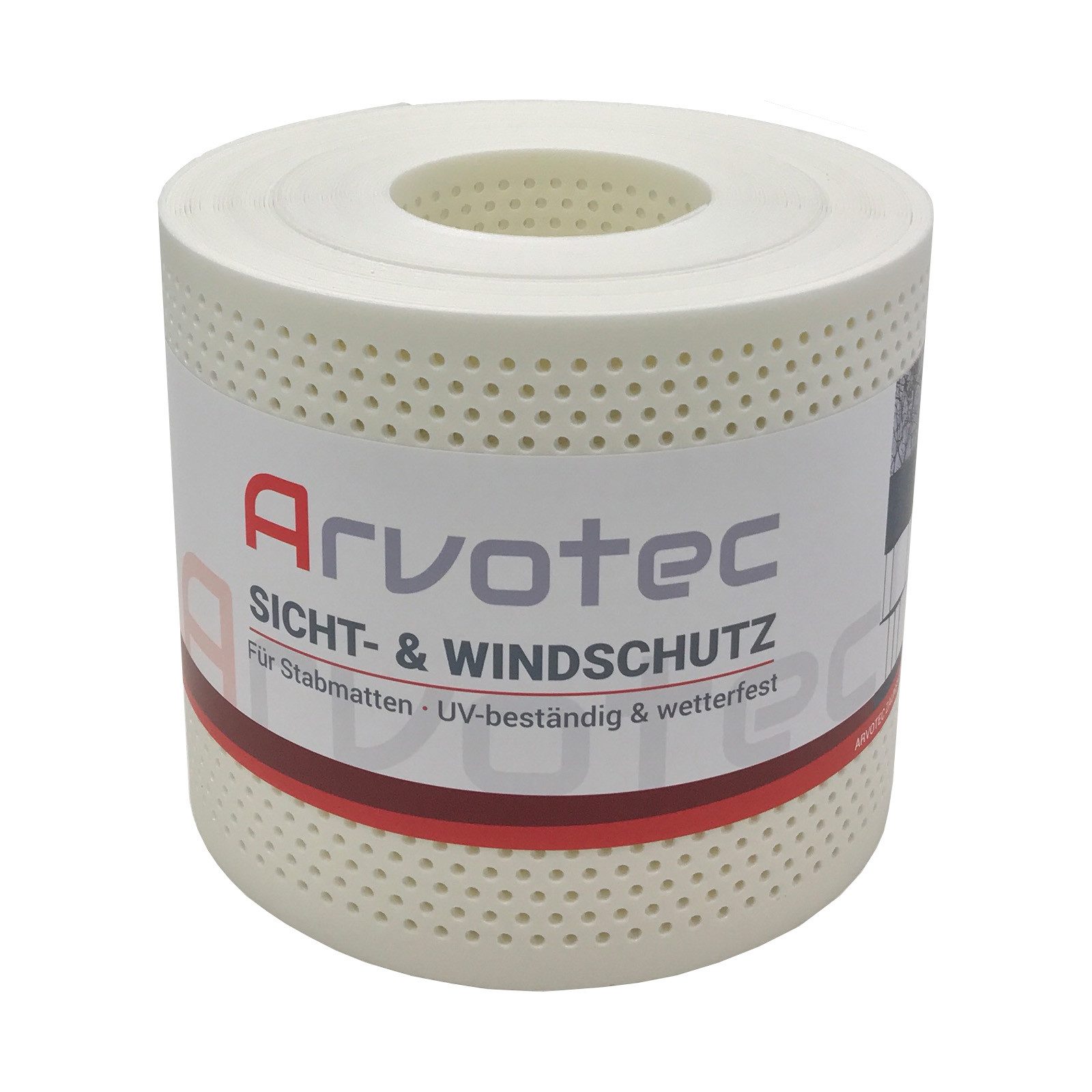 Arvotec Sichtschutzstreifen EXCLUSIVE Sichtschutzrolle 25m "Gelocht", günstig online kaufen