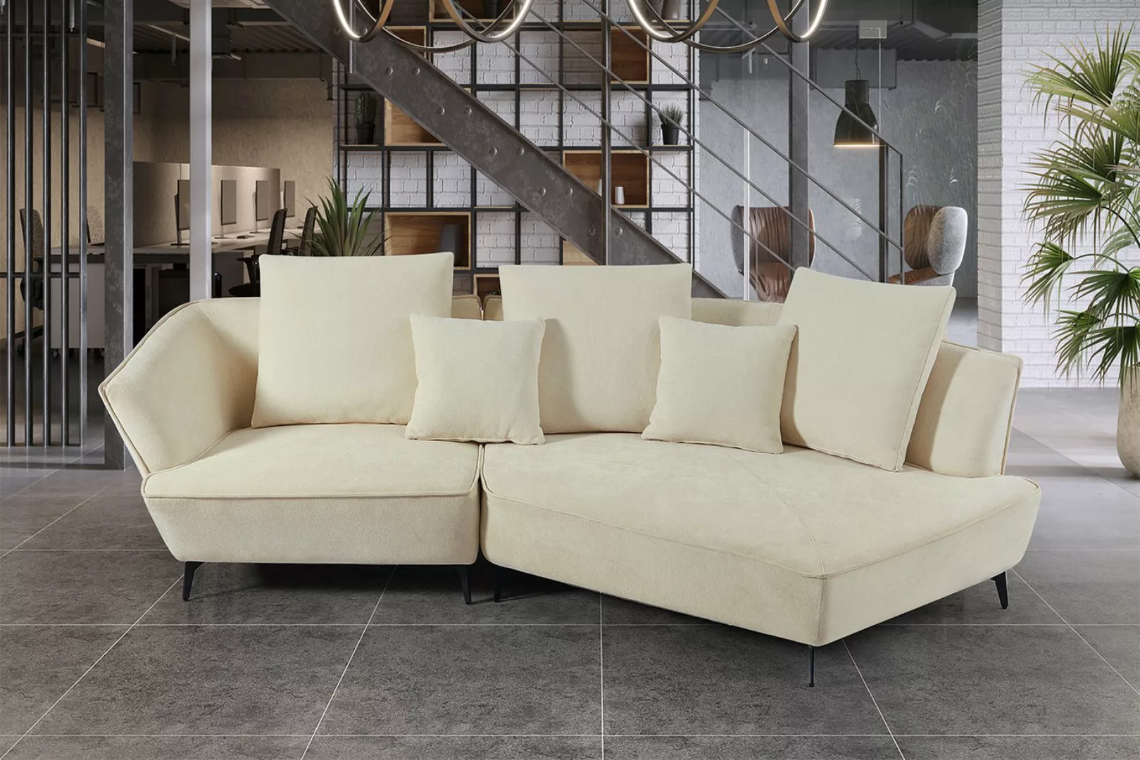 KAWOLA Sofa GARBO, Designsofa, rechts od. links offen, versch. Farben günstig online kaufen