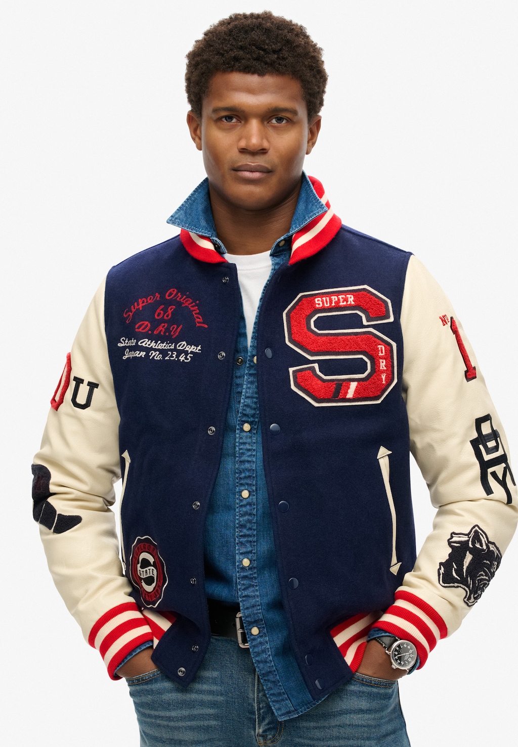 Superdry Parka "COLLEGE VARSITY PATCHED BOMBER" günstig online kaufen