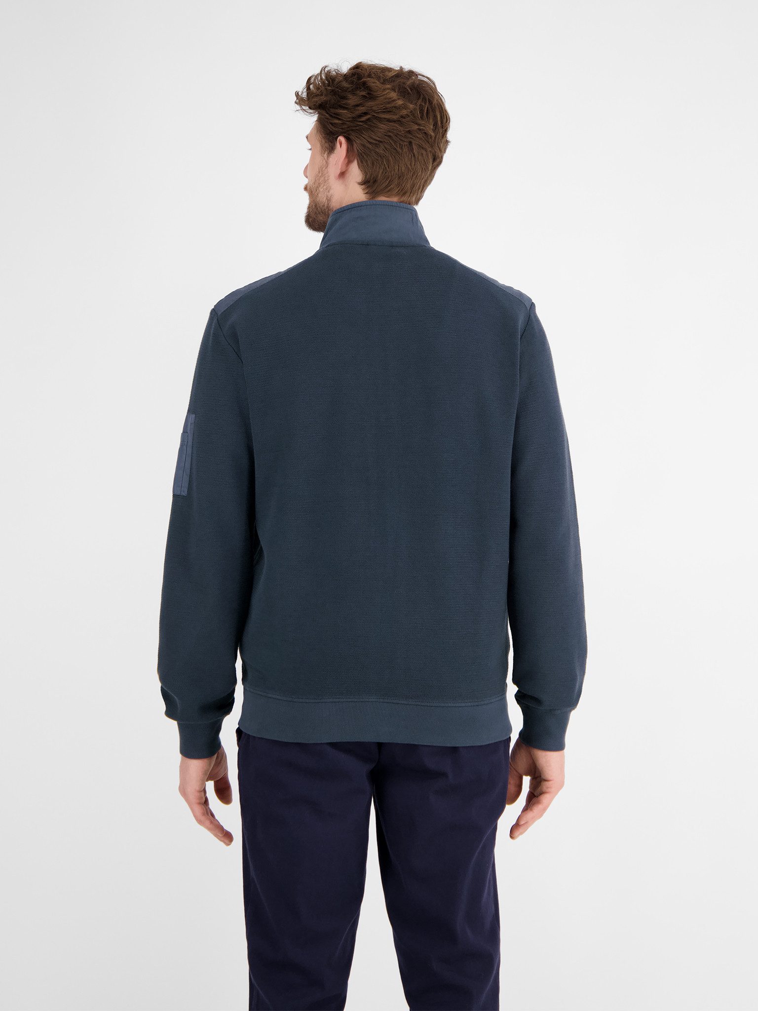 LERROS Sweatjacke "LERROS Sweatjacke mit Stehkragen" günstig online kaufen
