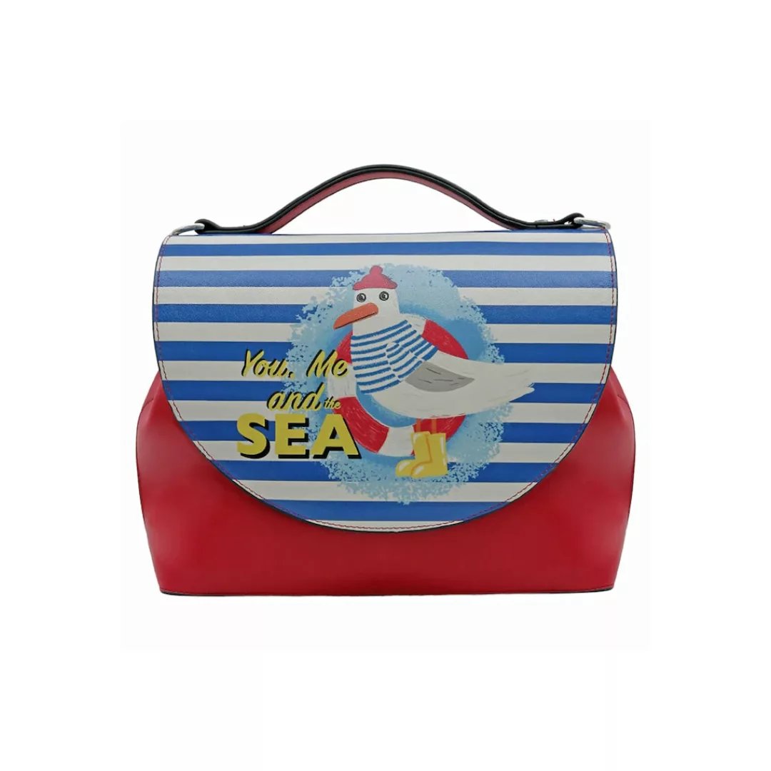 DOGO Henkeltasche "Damen Handy Bag You, Me And The Sea Vegan Damen Handtasc günstig online kaufen