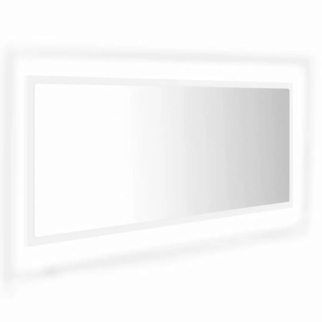 vidaXL Badezimmerspiegelschrank LED-Badspiegel Weiß 100x8,5x37 cm Acryl (1- günstig online kaufen
