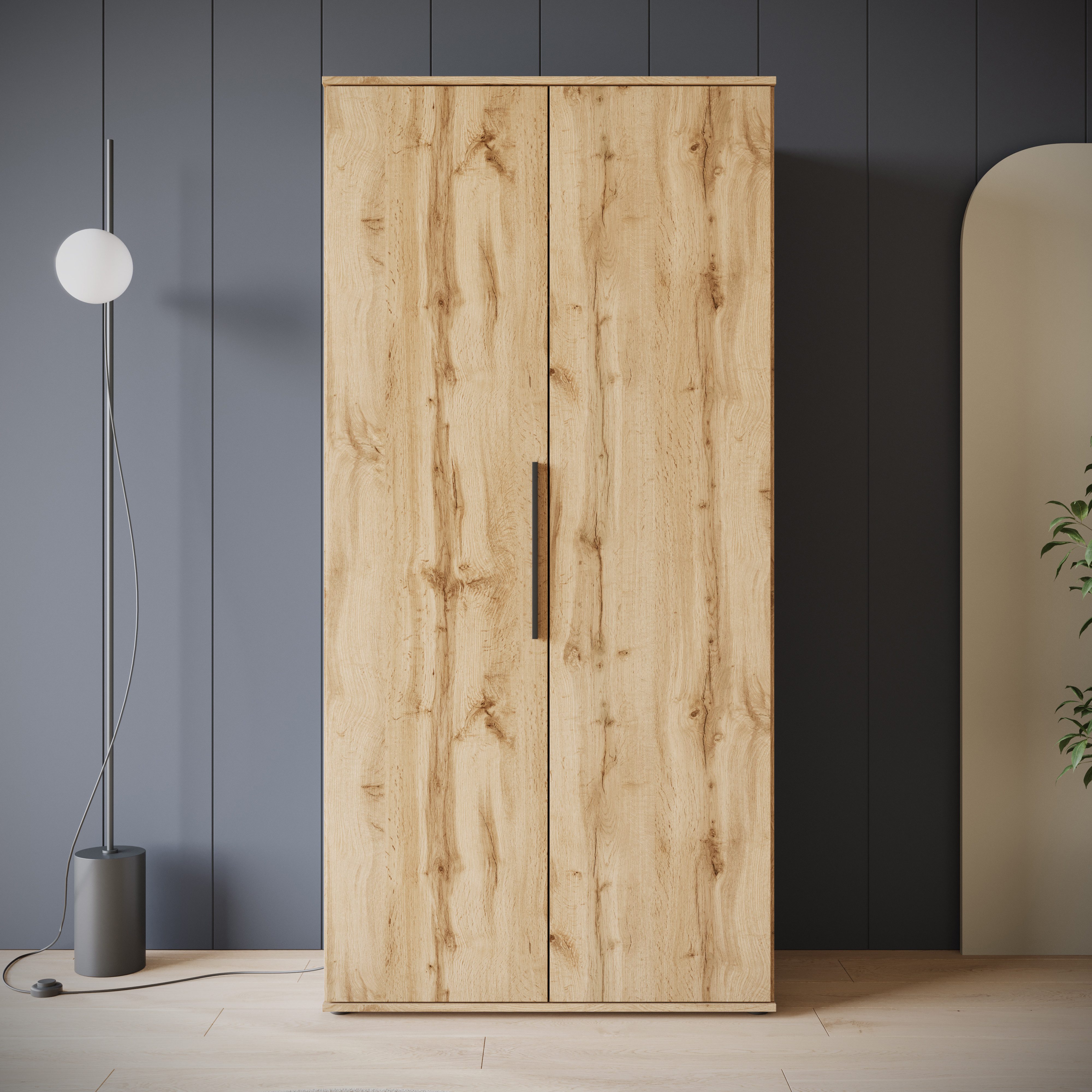 INOSIGN Kleiderschrank LAGOS Wäscheschrank, Garderobe, schwarze günstig online kaufen