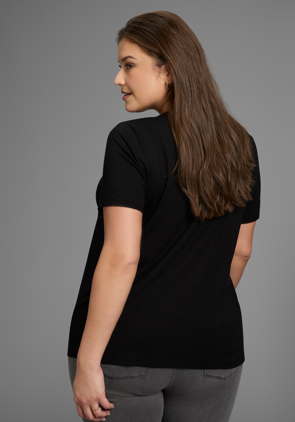 Laura Scott CURVE T-Shirt, mit V-Ausschnitt - GROSSE GRÖSSE günstig online kaufen