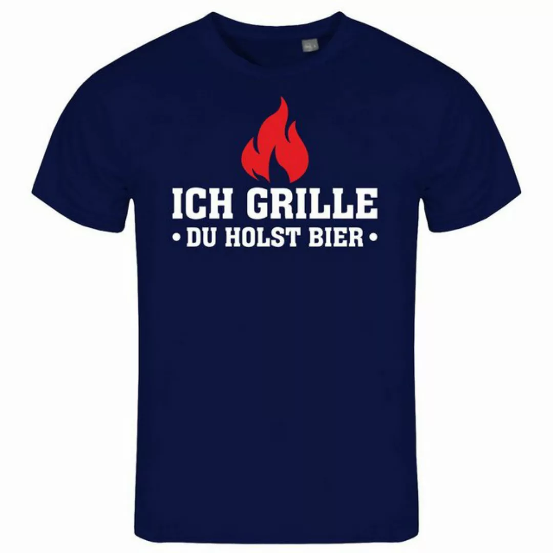 deinshirt Print-Shirt Herren T-Shirt Ich grille du holst Bier Funshirt mit günstig online kaufen