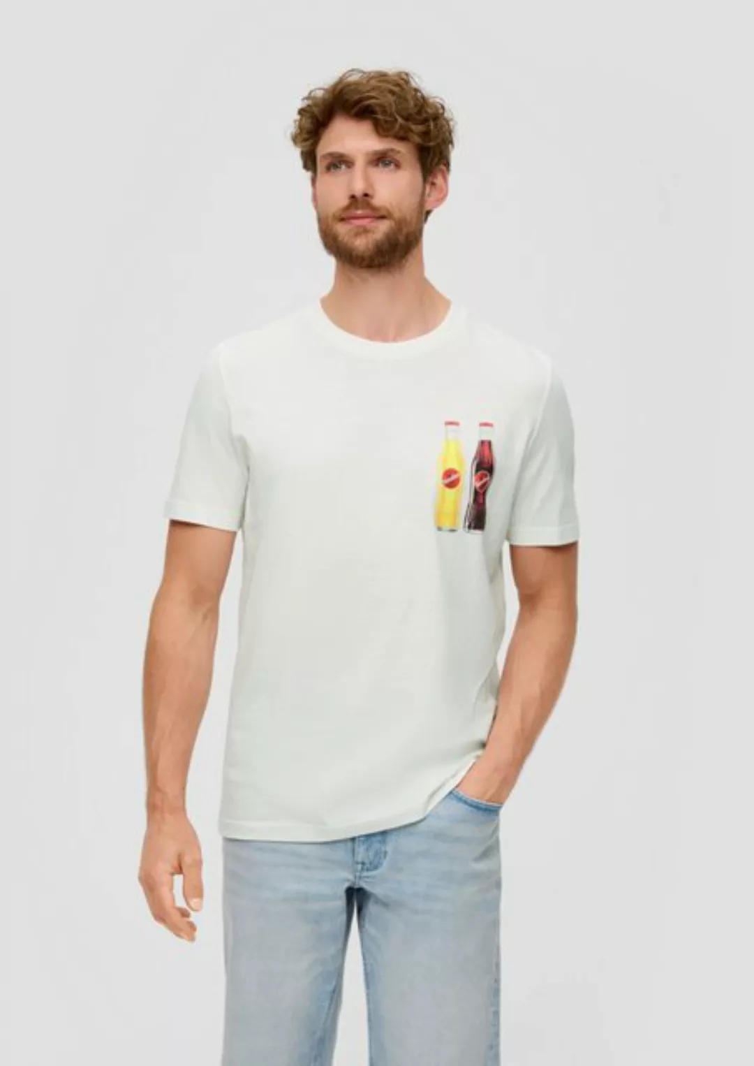 s.Oliver Kurzarmshirt T-Shirt mit Sinalco®-Print Artwork günstig online kaufen