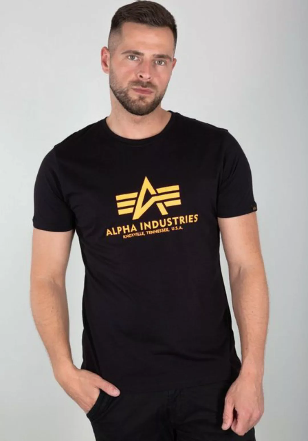 Alpha Industries T-Shirt ALPHA INDUSTRIES Men - T-Shirts Basic T-Shirt Neon günstig online kaufen