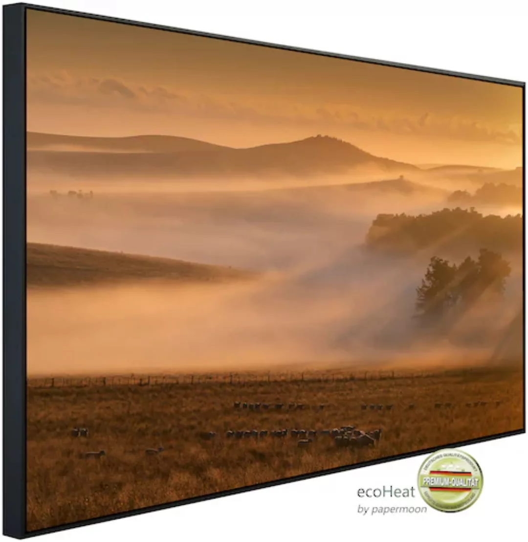 Papermoon Infrarotheizung »Nebel in Landschaft«, sehr angenehme Strahlungsw günstig online kaufen