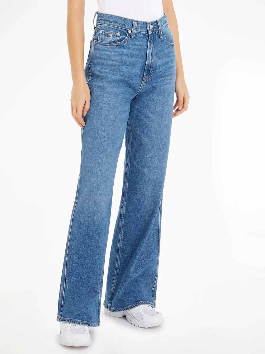 Tommy Jeans Weite Jeans Tommy Jeans CLAIRE - High Waist - Wide Leg mit Logo günstig online kaufen