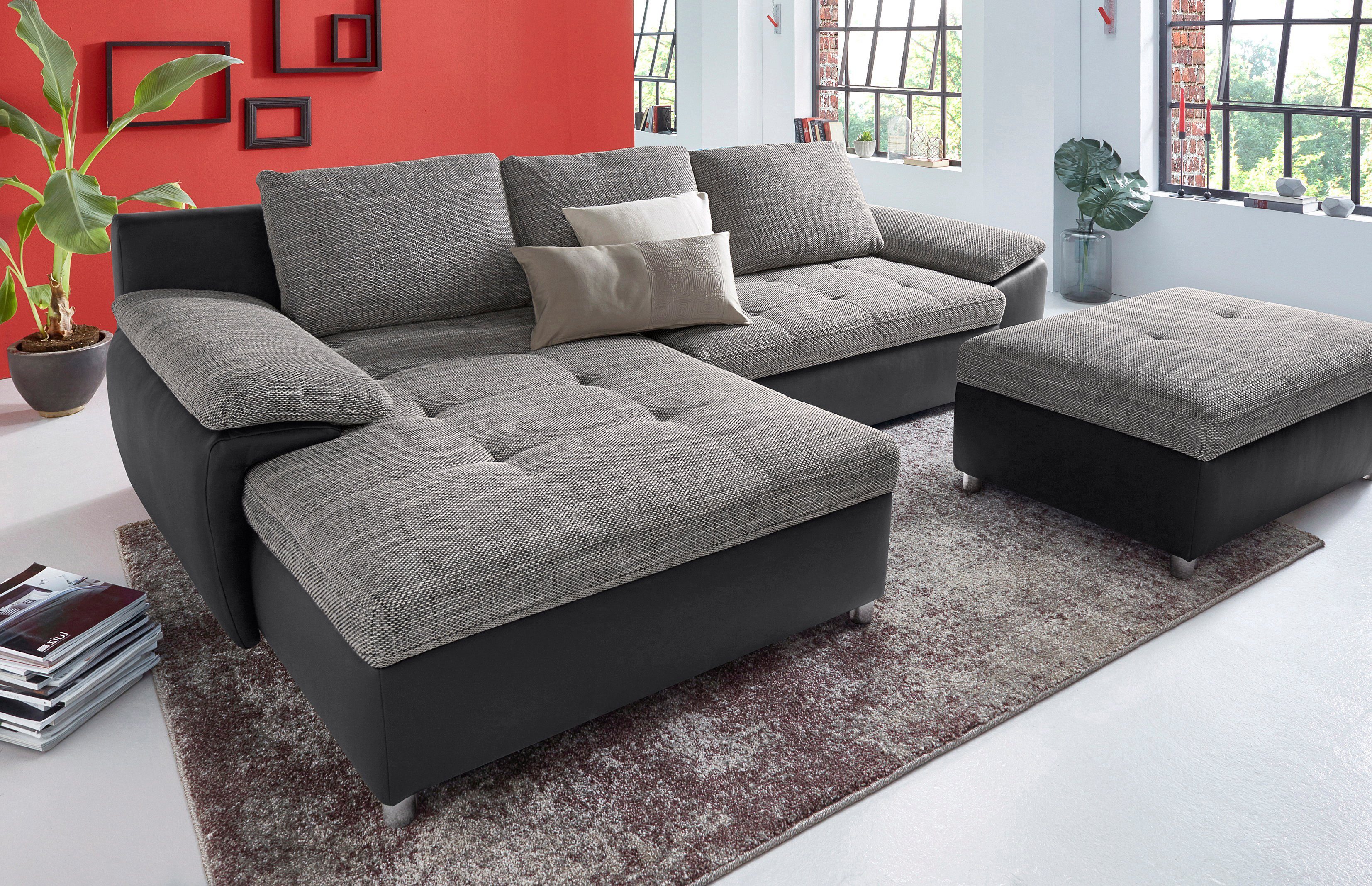 sit&more Ecksofa "Labene L-Form", wahlweise mit Bettfunktion und Bettkasten günstig online kaufen