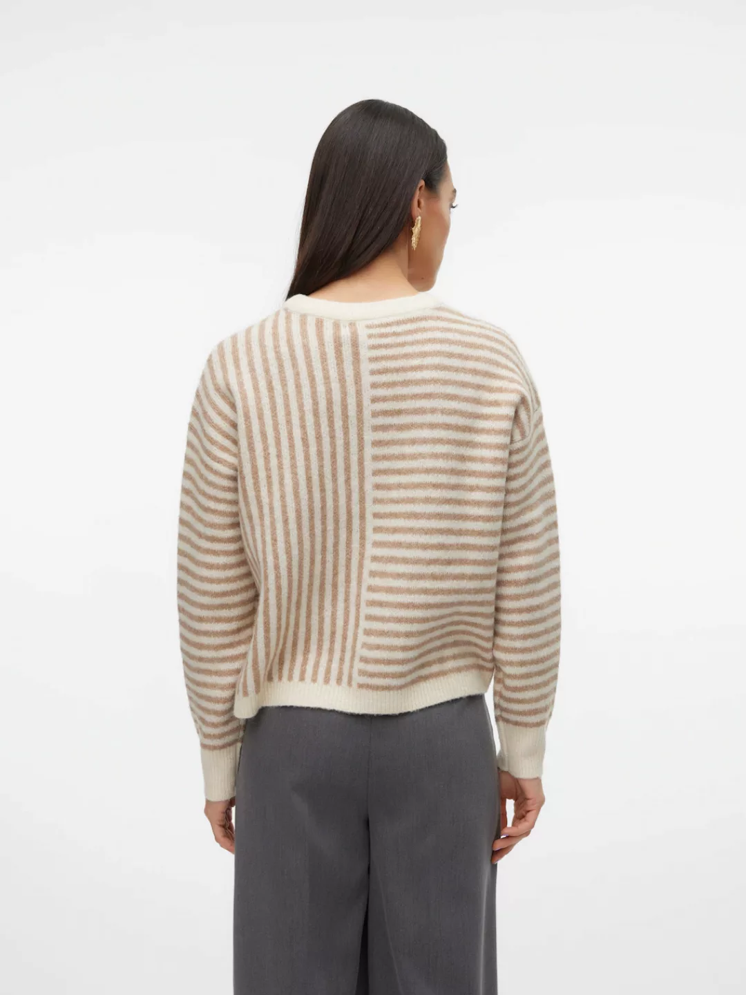 Vero Moda Strickpullover VMURANUS LS ONECK CROPPED PULLOVER GA BF günstig online kaufen