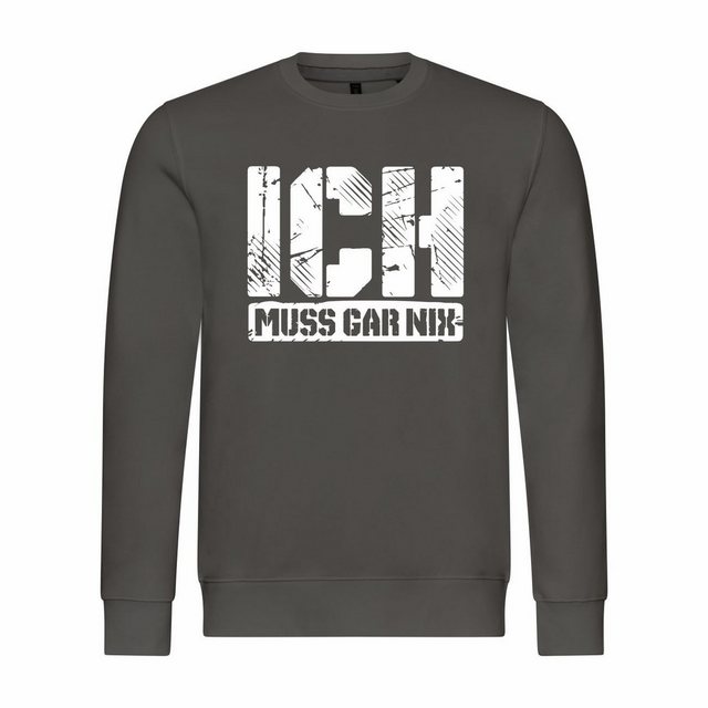 deinshirt Kapuzenpullover Herren Pullover Ich muss gar nix Mit Print Motiv günstig online kaufen